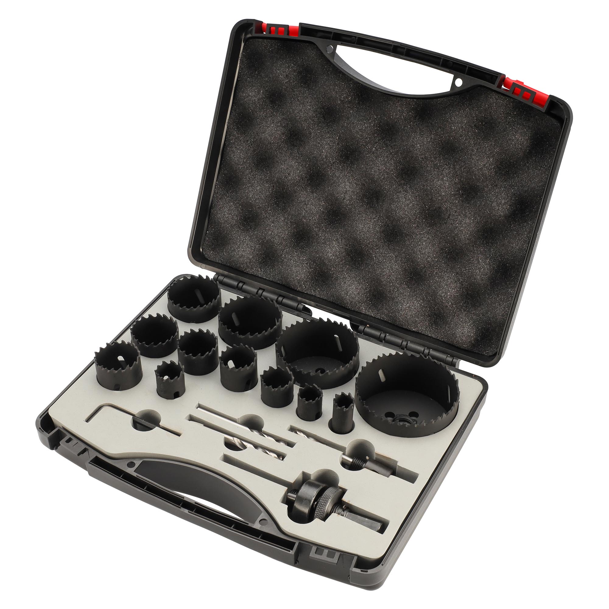 Набор коронок Bi-metall 16-76мм HSSE-Co8 17пр H-Tools 04403230
