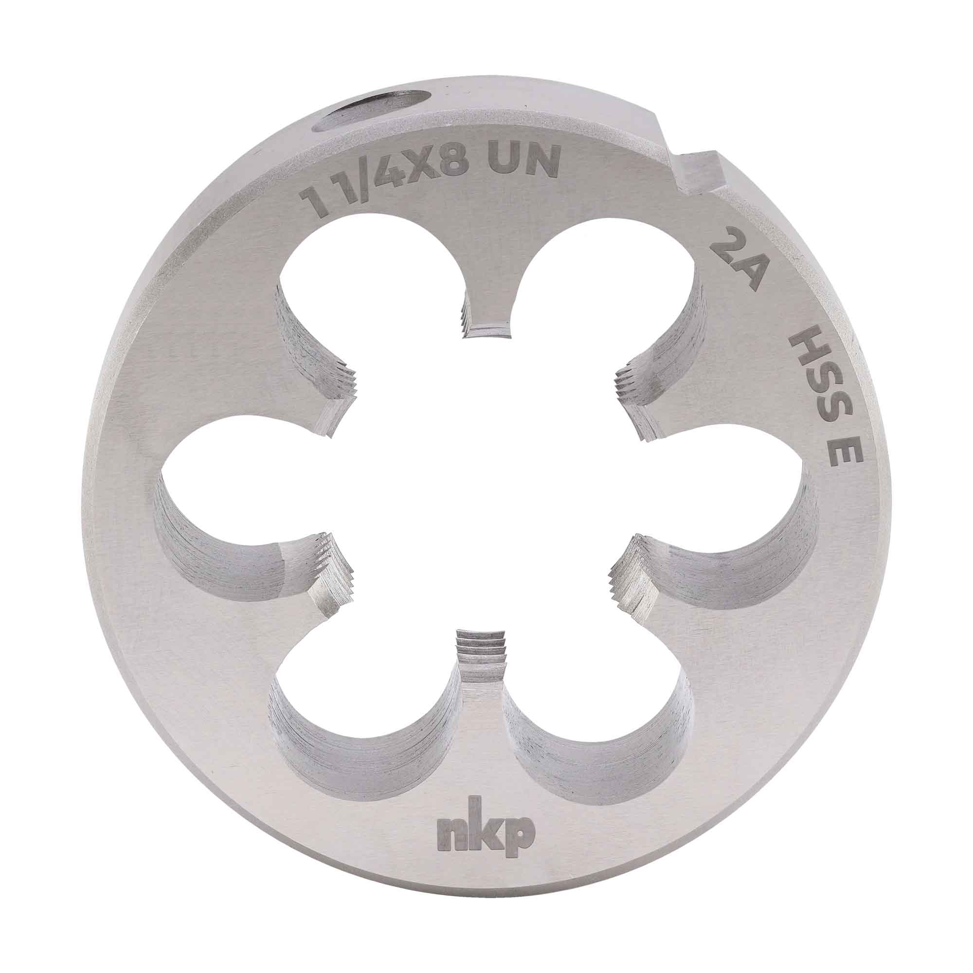 Плашка дюймовая NKP UN 1,1/4"-8 HSSE DIN22568 65x25мм 29910140UN08