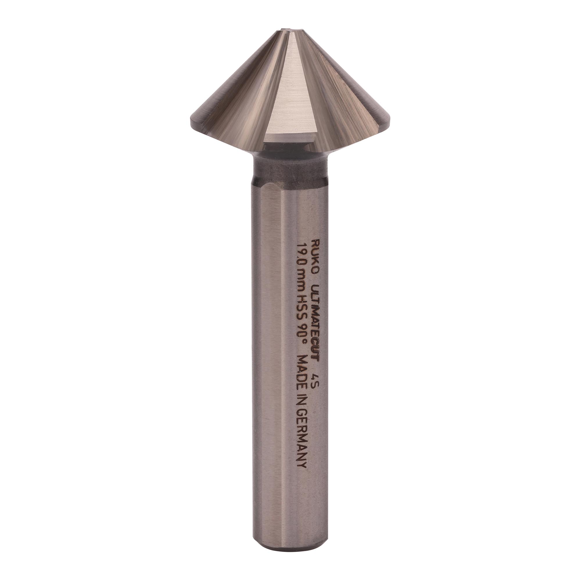 Зенковка по металлу Ruko UltimateCut 4S 90° 19,0мм HSS-G 4z DIN335C L63мм d10мм 102880