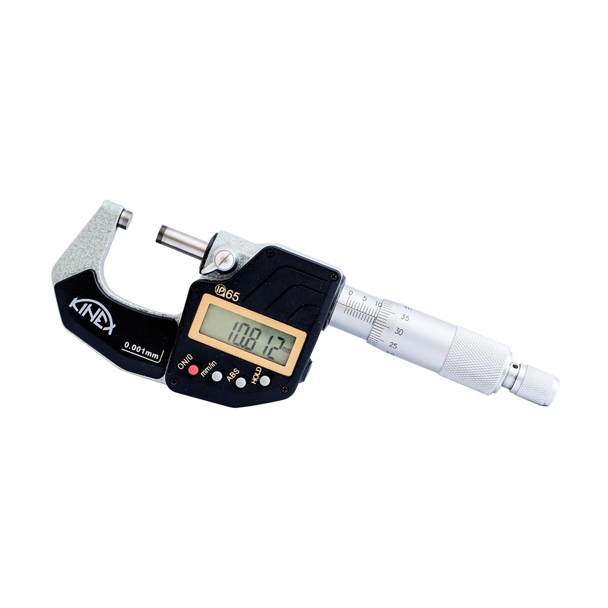Микрометр электронный Kinex МКЦ 0-25мм DIN863 0,001мм IP65 ABSOLUTE 7030-05-025