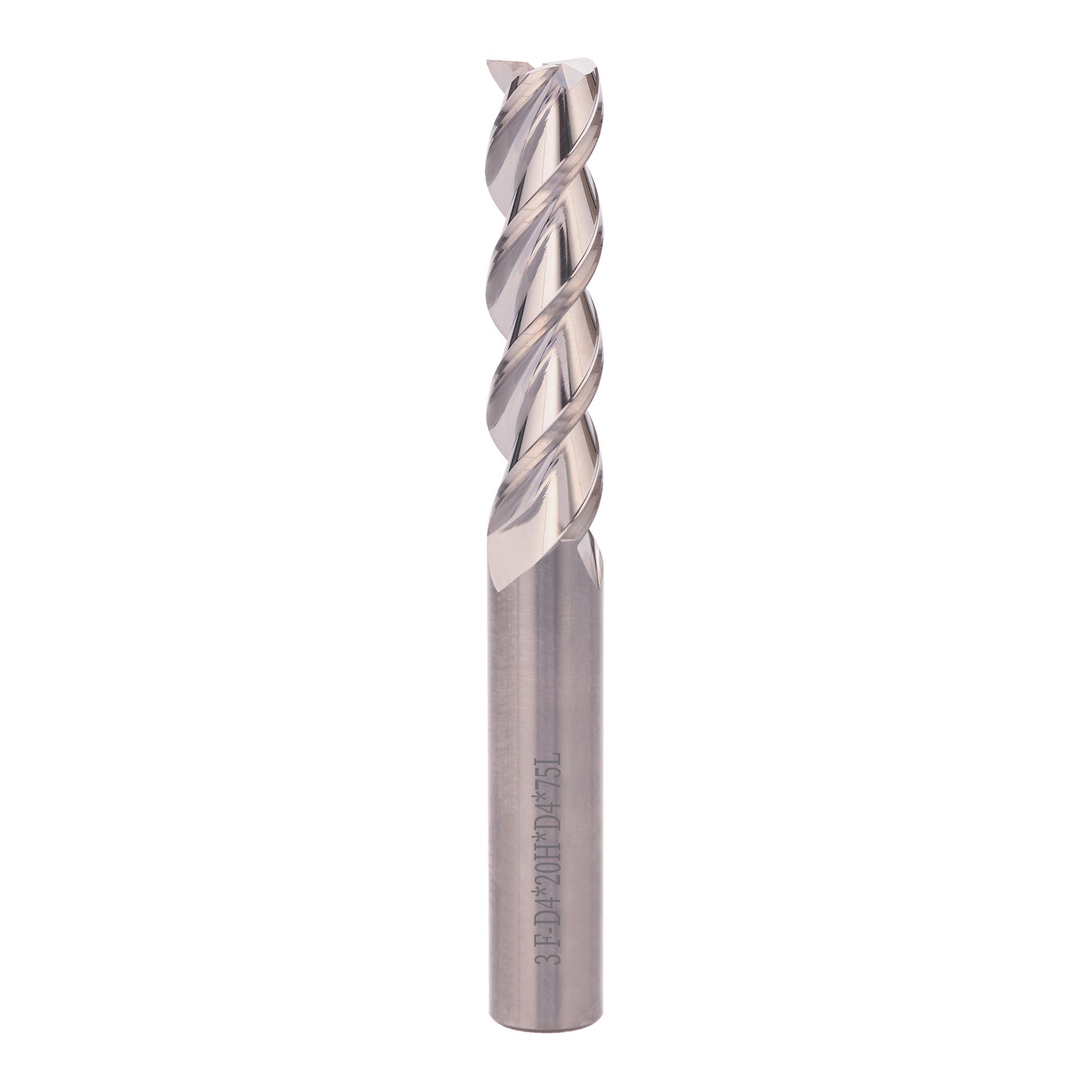 Фреза твердосплавная по алюминию H-Tools 4,0x75/20мм d04 3z A55 6731-040-d04