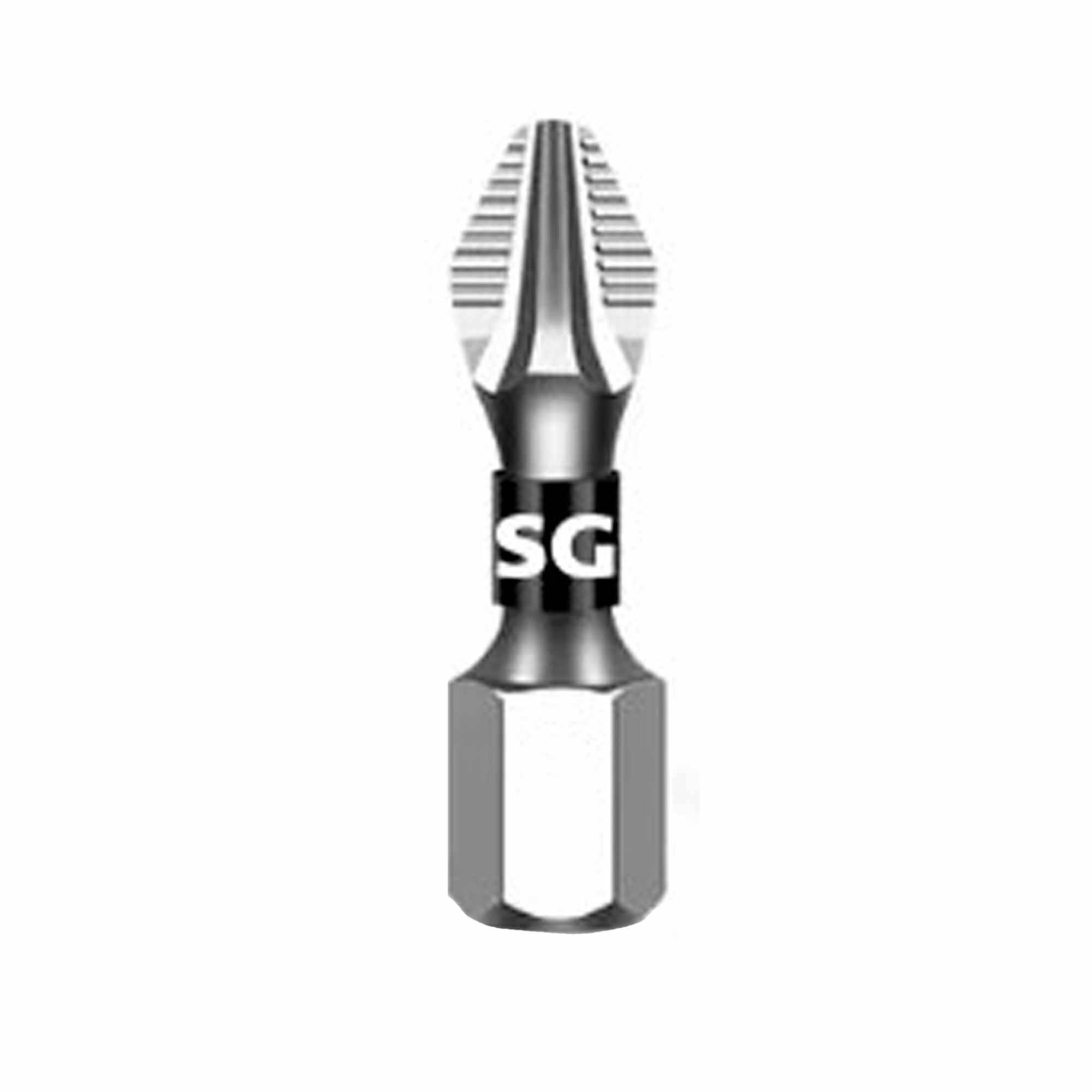 Бита магнитная SGS PH3х25мм S2 1шт 6325-PH3-Anti-Slip
