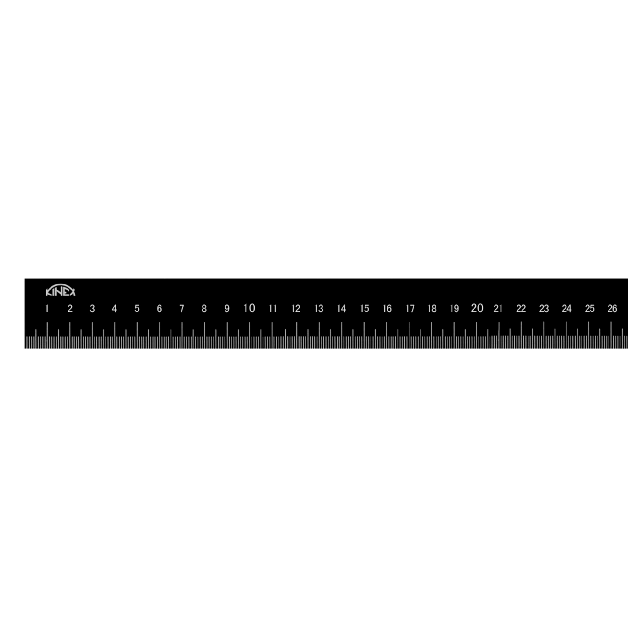 Линейка алюминиевая толстая Kinex K-met 300х32х5,0мм DIN866B Шкала 1,0мм 1012-04-030