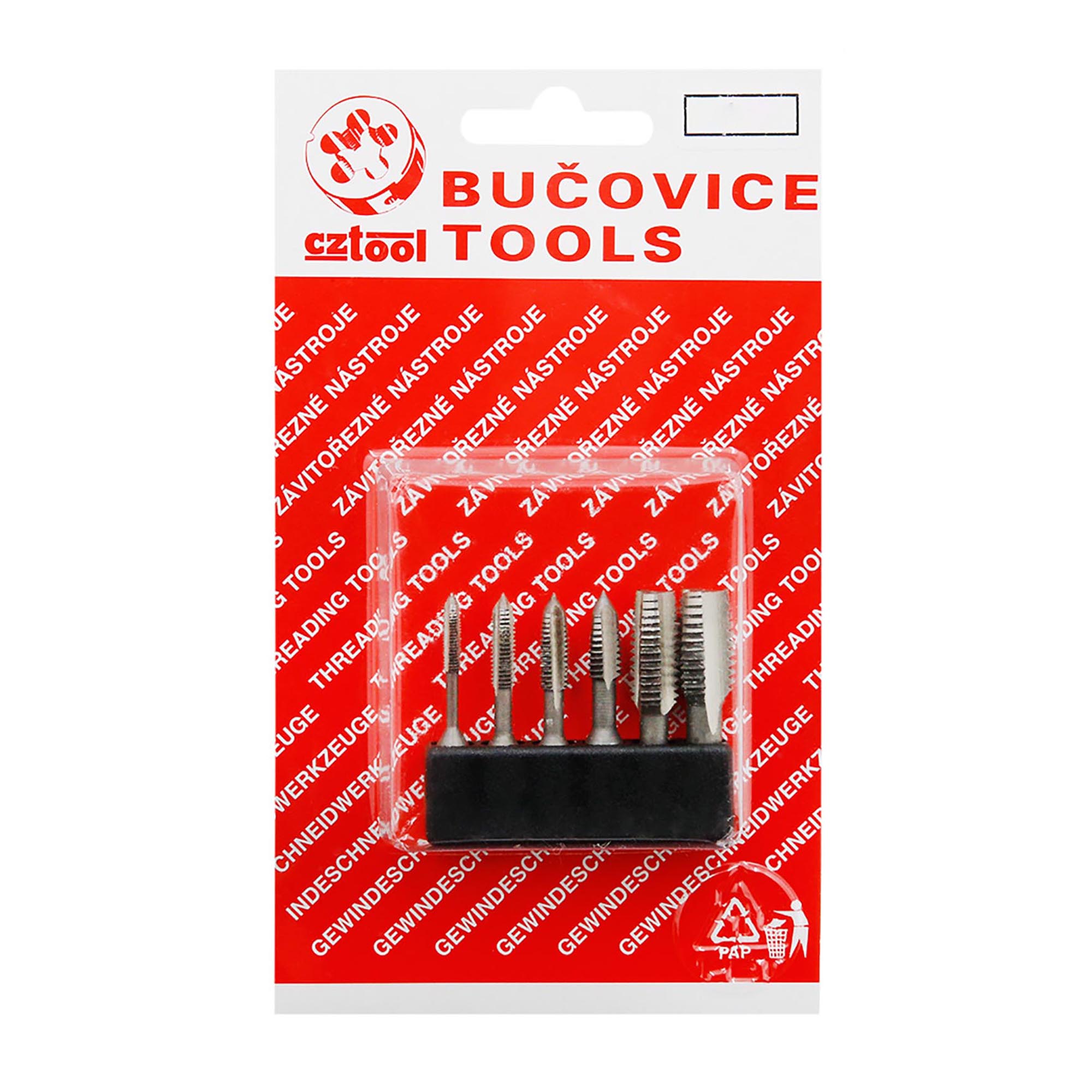 Набор метчиков для шуруповерта Bucovice Tools M4-M12 HSS 6пр 948120