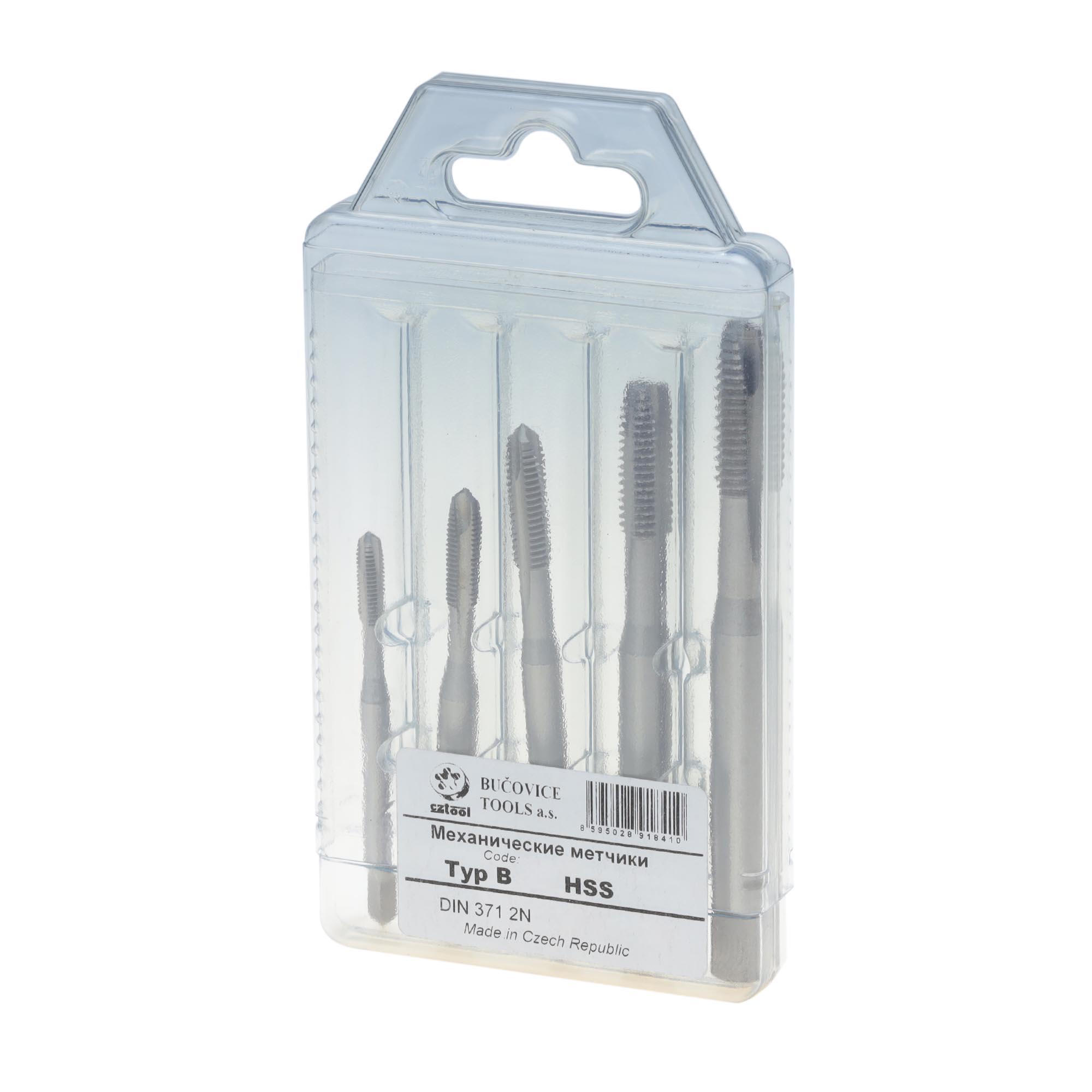Набор машинных метчиков Bucovice Tools M3-M8 HSS DIN371 5пр 102008