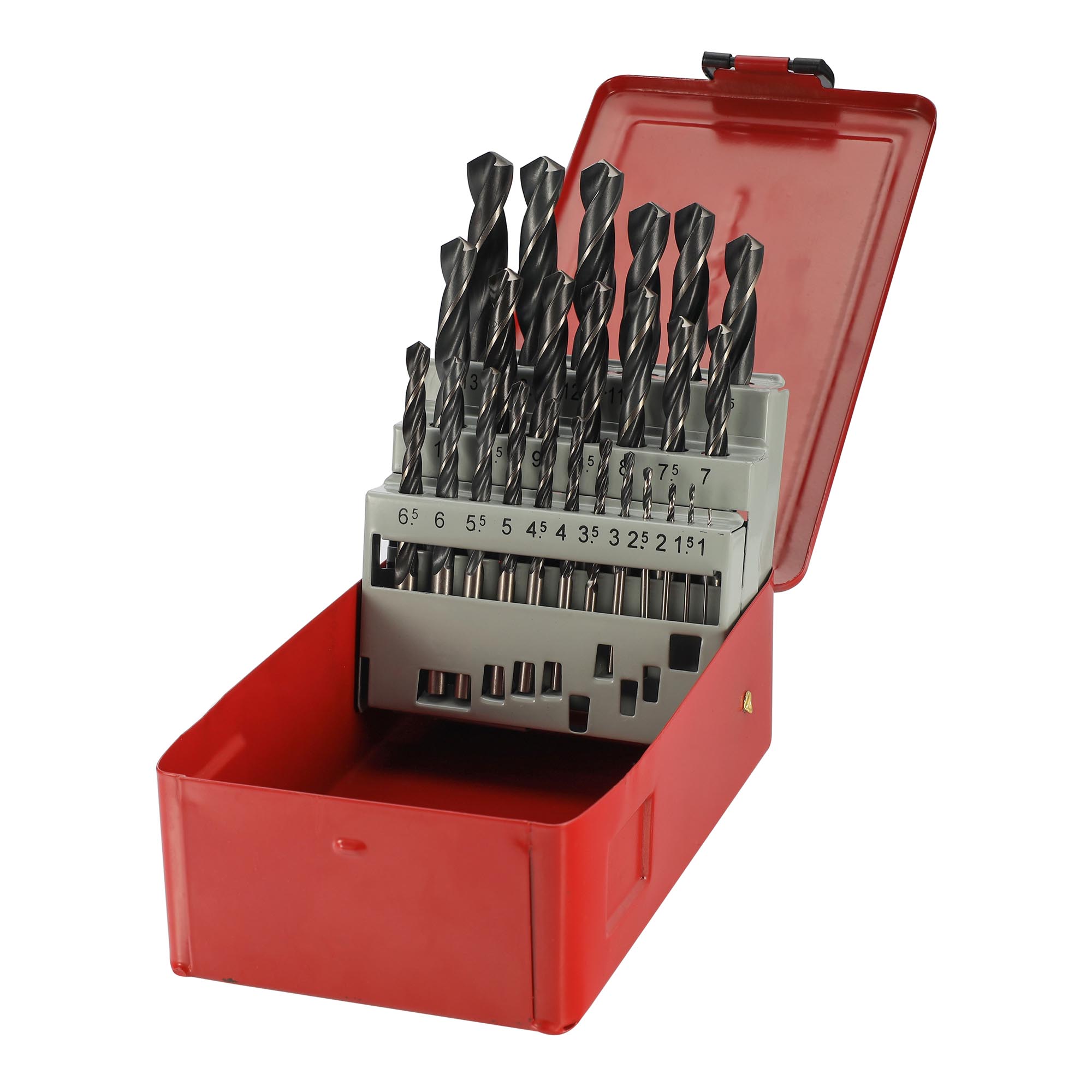 Набор сверл по металлу H-Tools 1-13мм 25шт HSS 118° DIN338 205213HT
