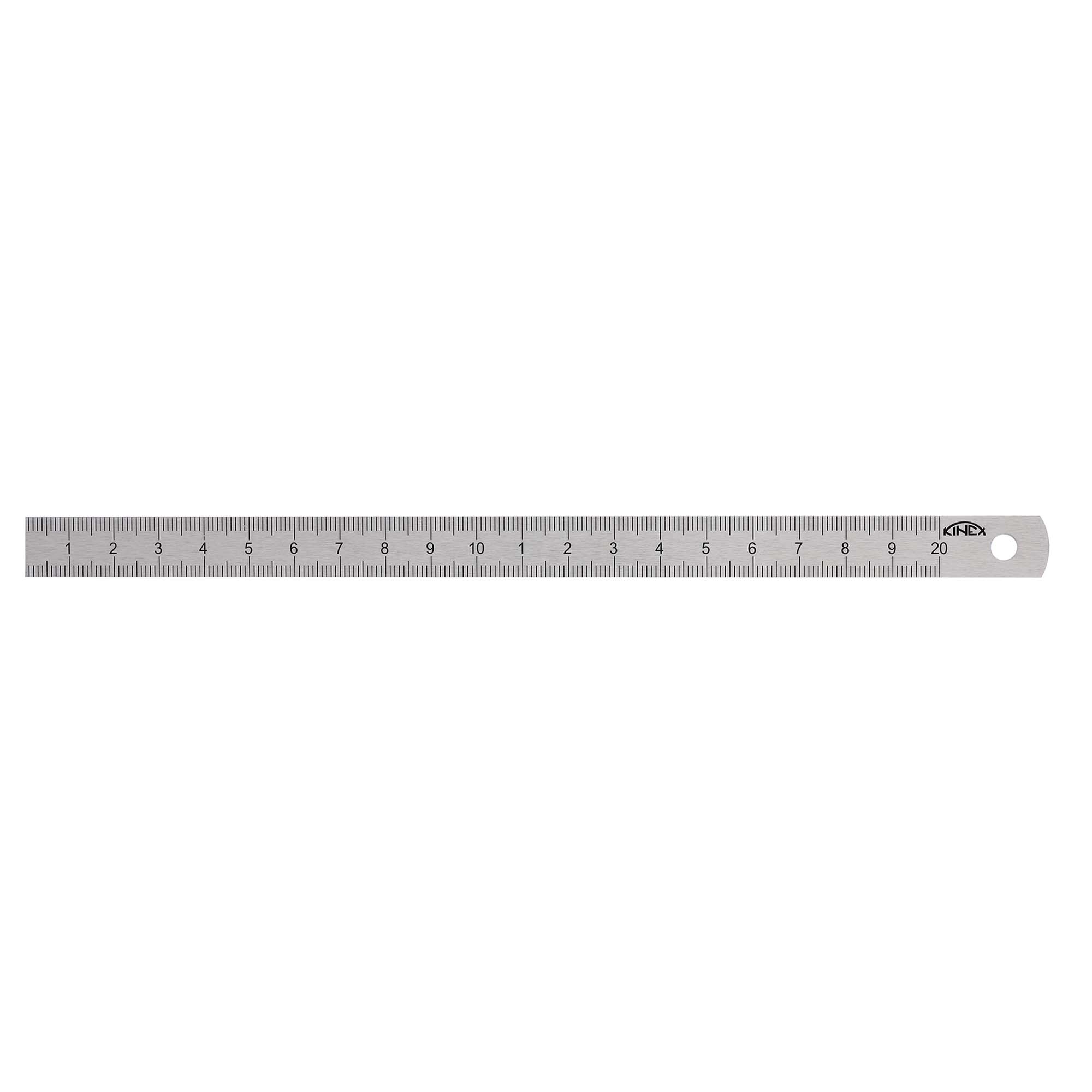 Линейка Kinex K-met 200х13х0,5мм Шкала 1,0мм 1022-1