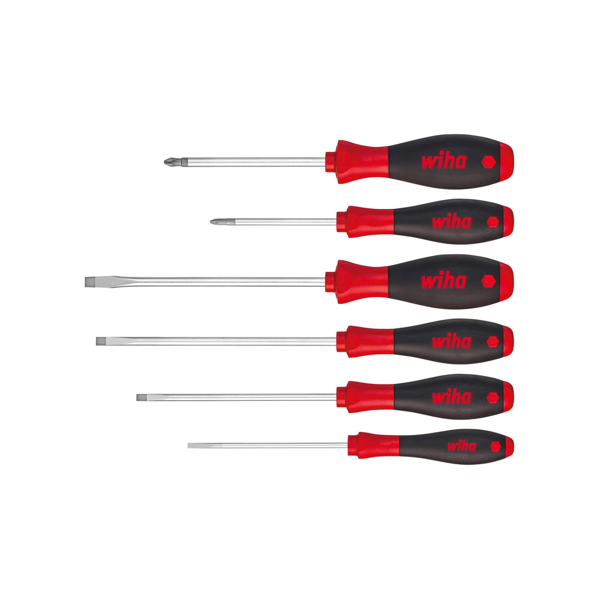 Набор отверток SoftFinish SL/PH 6пр Wiha 302 07152