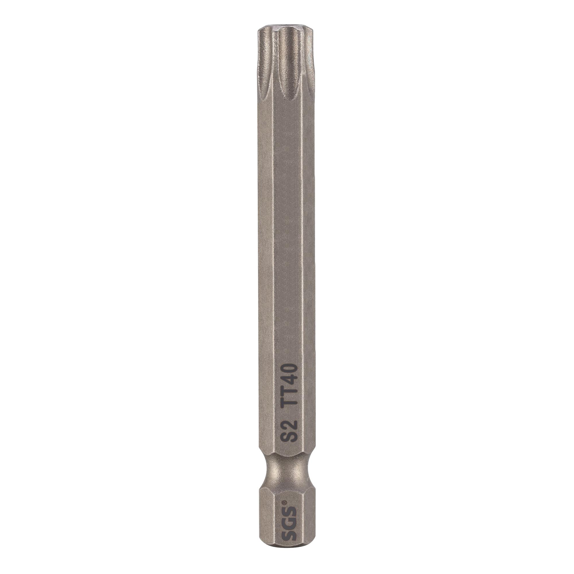 Бита SGS TORX TR с отверстием T40Hх65мм S2 1шт 6365-TT40