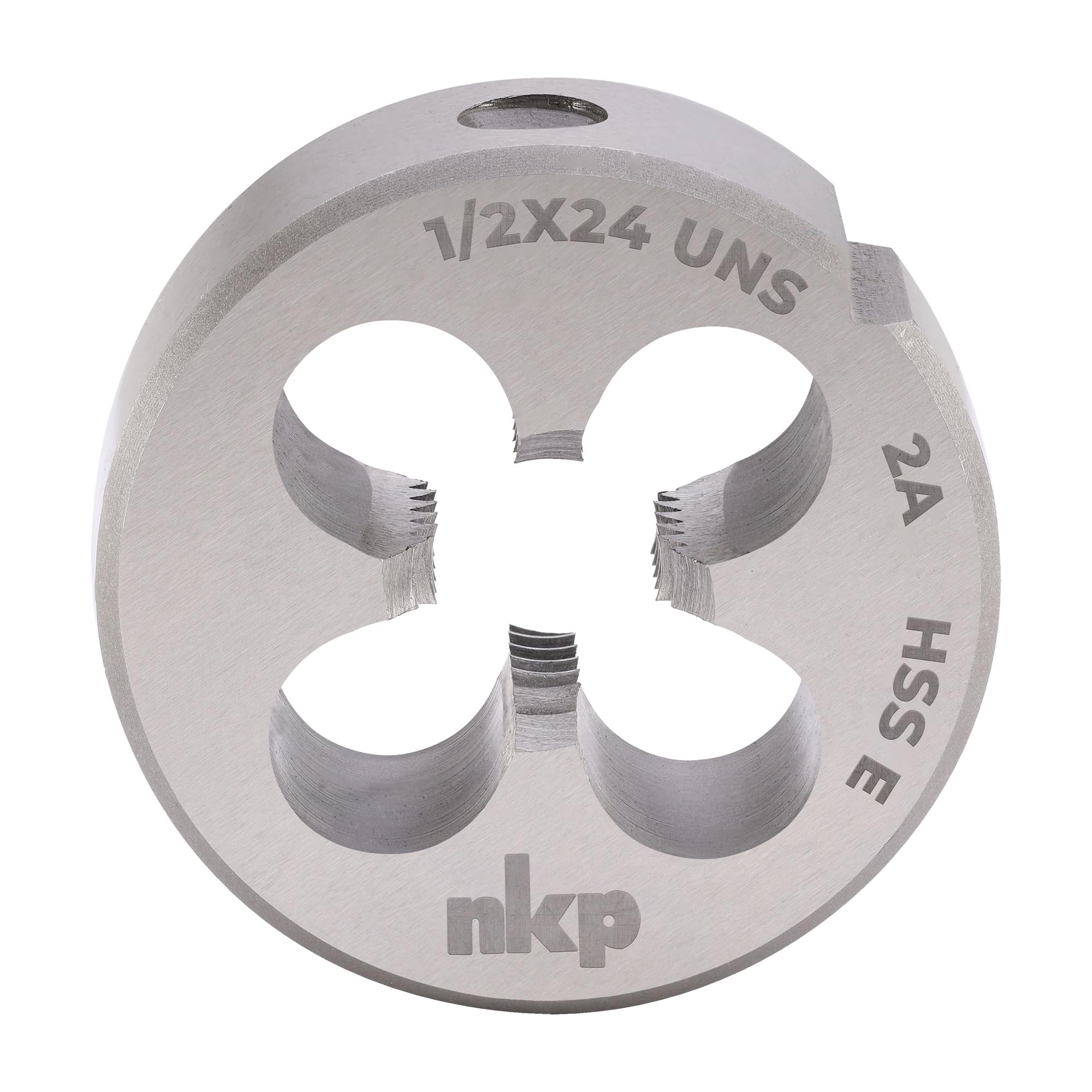 Плашка дюймовая NKP UNS 1/2"-24 HSSE DIN22568 38x10мм 2990120UNS24