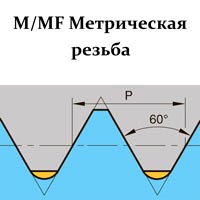 Плашки для резьбы M/MF, 60°