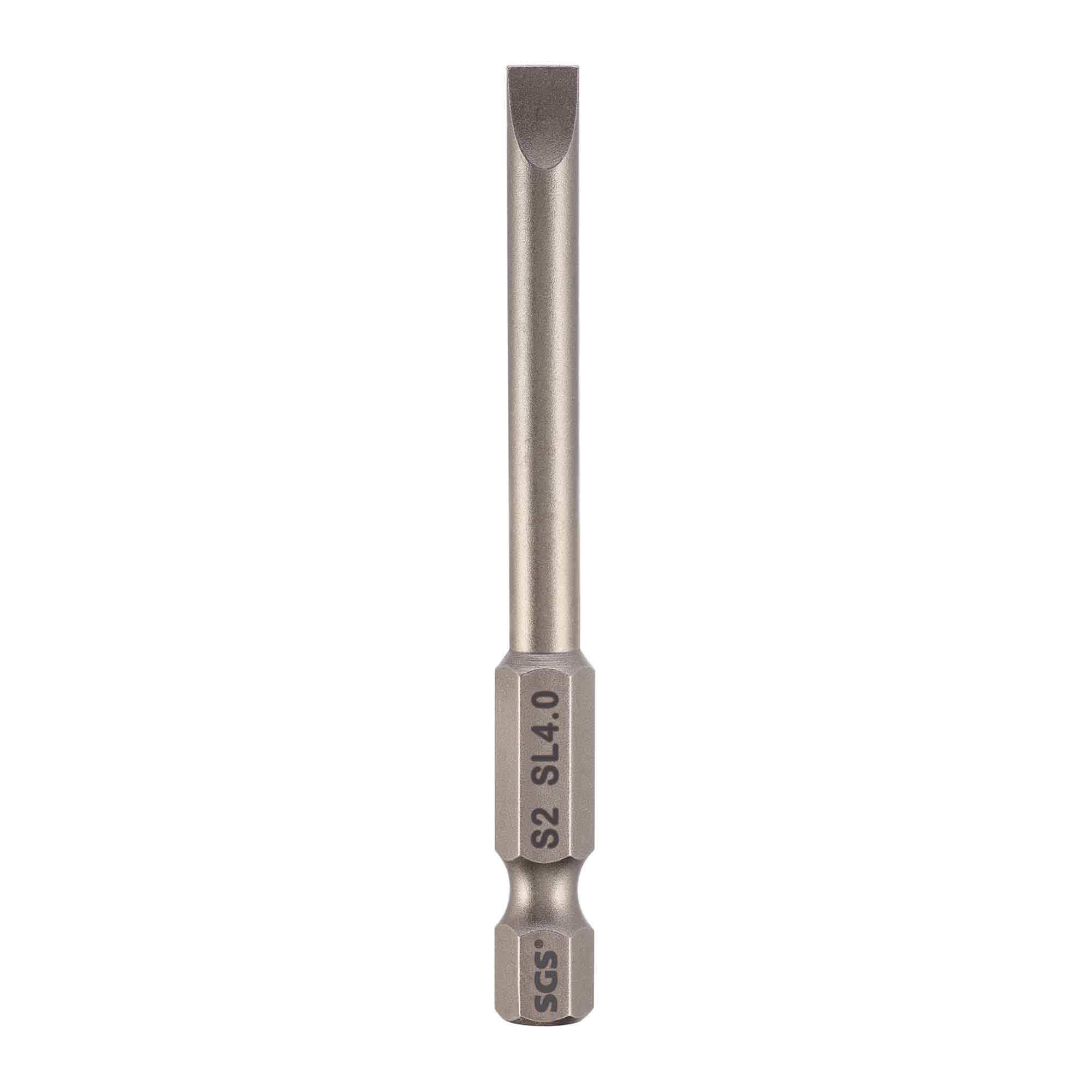 Бита шлицевая SGS SL4,0x0,8х50мм S2 1шт 6350-SL4.0