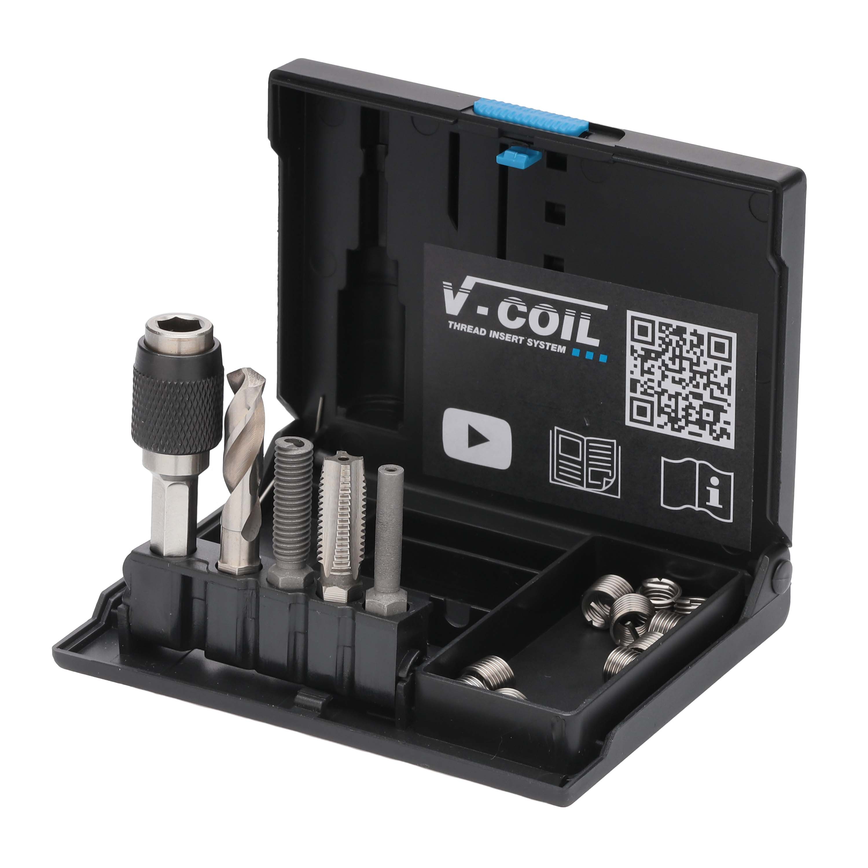 Набор для восстановления резьбы М 3,0х0,5 15пр V-Coil Rapid Volkel 04305
