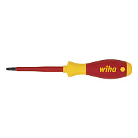 Отвертка диэлектрическая SoftFinish Electric PZ2х100мм Wiha 324 38018 (SB)