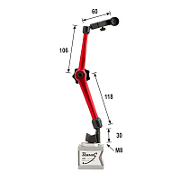 Стойка магнитная H=314мм 294N UMAG Kinex 1150-6