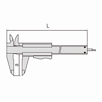 Штангенциркуль Kinex ШЦ-1-150/40мм 0,02мм DIN862 6000